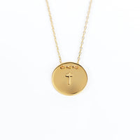 Cross Lune Necklace