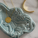 Initial Lune Necklace