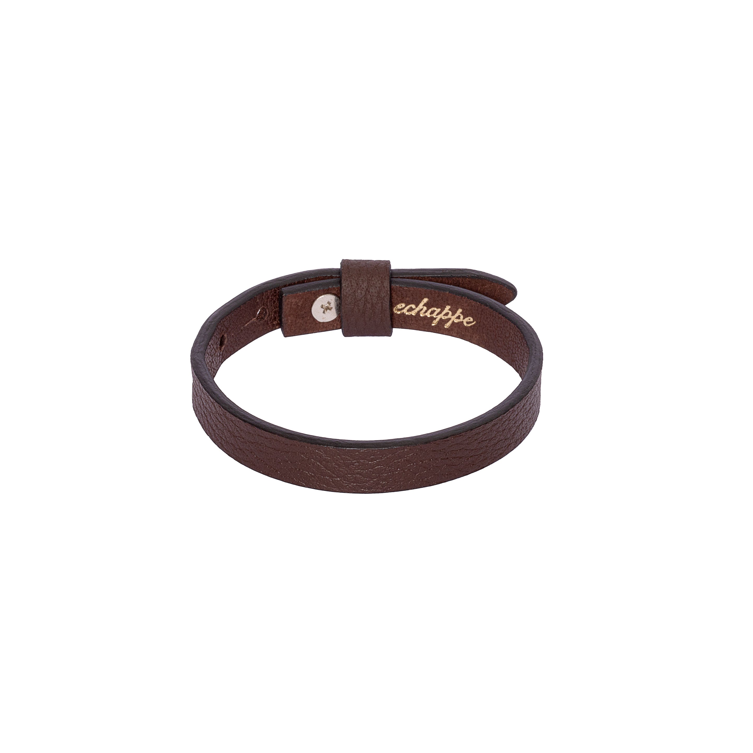 For Him Wide Leather Band - Bracelet