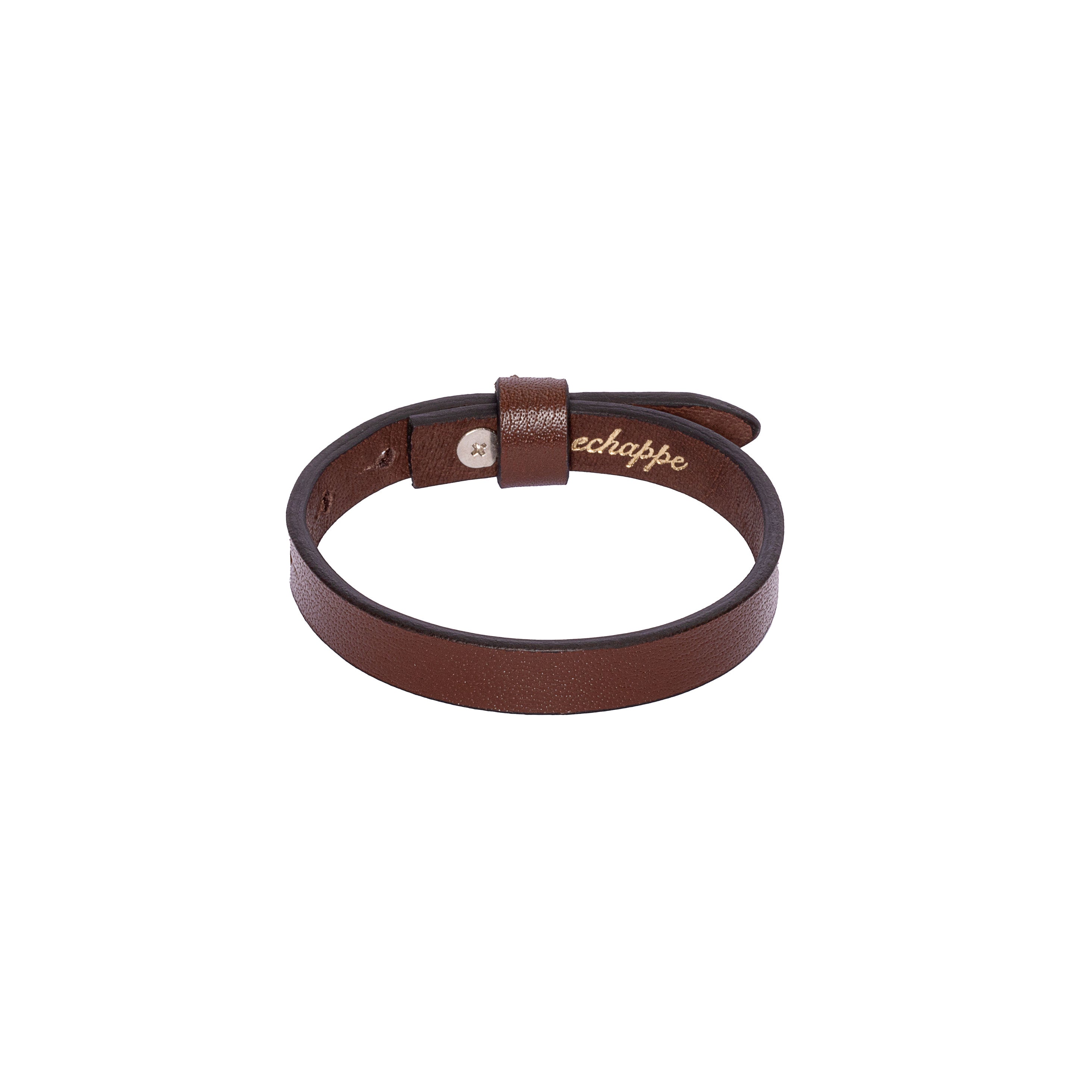 For Him Wide Leather Band - Bracelet